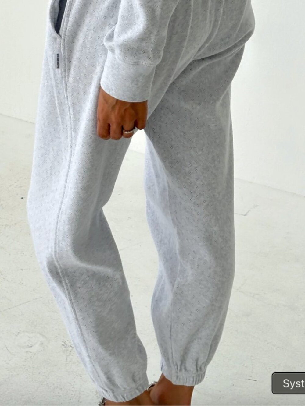 Le Bon Shoppe Pointelle Serene Joggers, Size Small